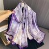 Spring Scarf Women's Luxury Design Polyester Material Smooth Scarf Soft Shawl Beach Scarf
