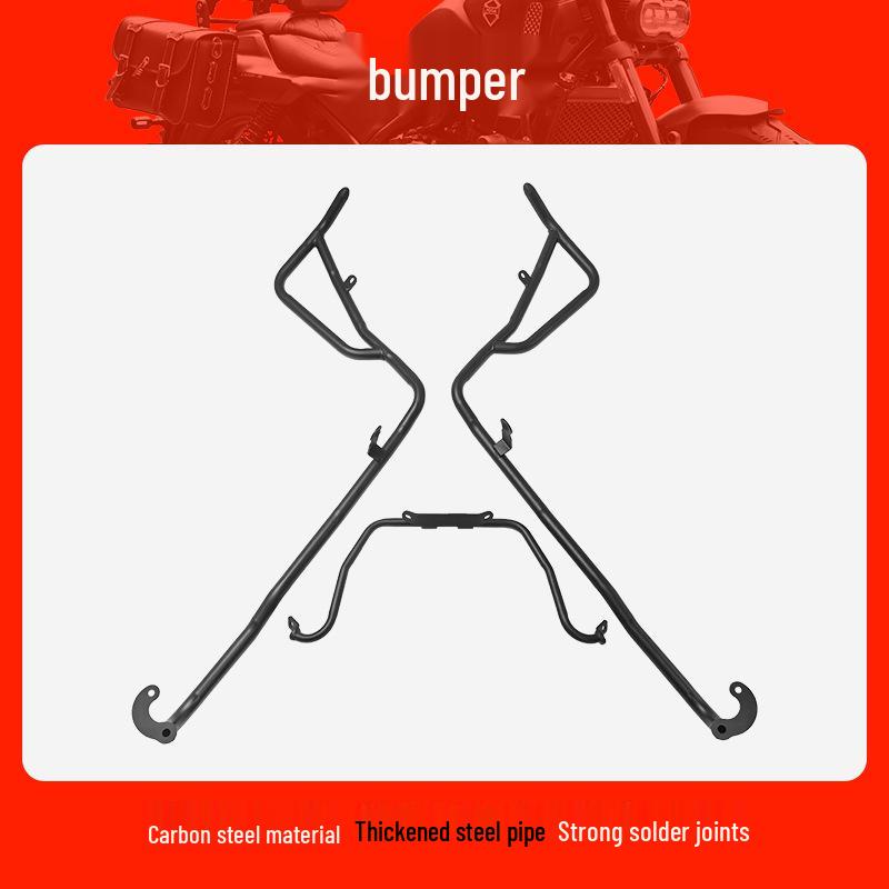 Sym DRG150 Front Bumper and Exhaust Guard: Scooter Protection Bar with Modified Accessories