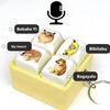 4-Key Voice button keychain Plastic decompression toys Decompression vocal ornament For Birthday Party Gifts
