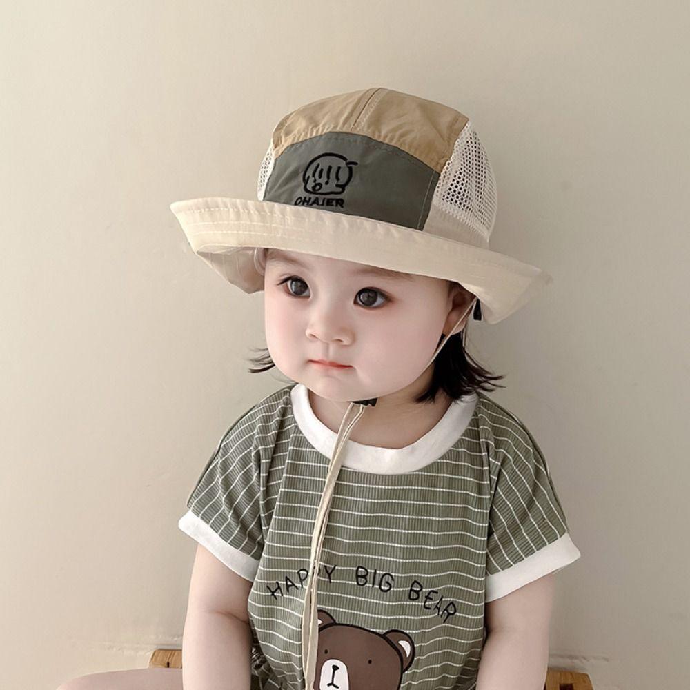 Anti UV Boys Girls Bucket Cap Summer Children Fisherman Hat Cute Baby Sun Hat  Travel