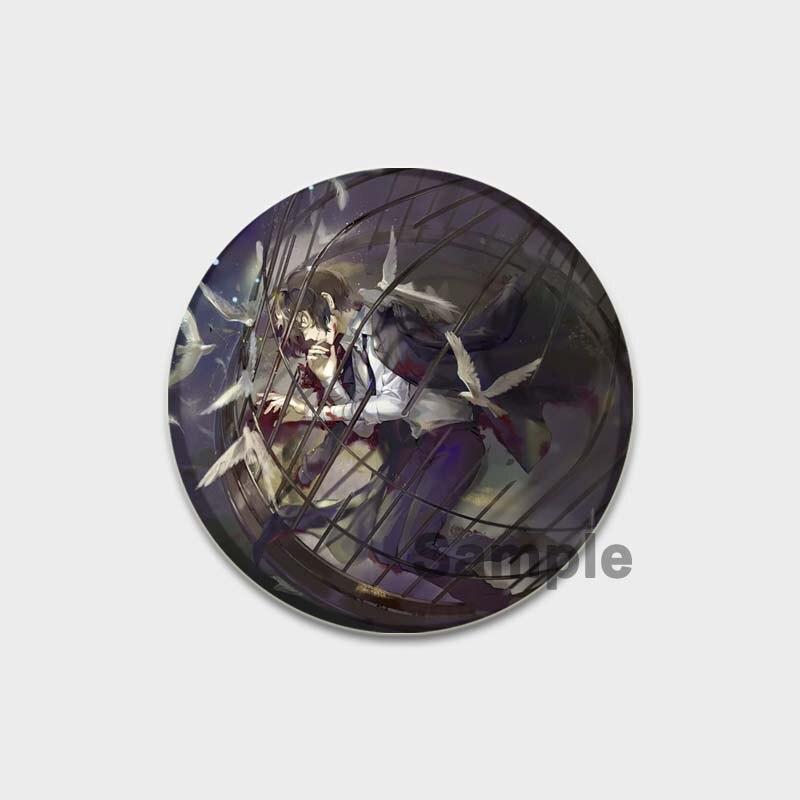 58 мм 58 мм аниме Бунго Бродячие собаки значок для косплея милая брошь Накадзима Ацуши коллекция Дазай Осаму эмалированные булавки для одежды на рюкзак