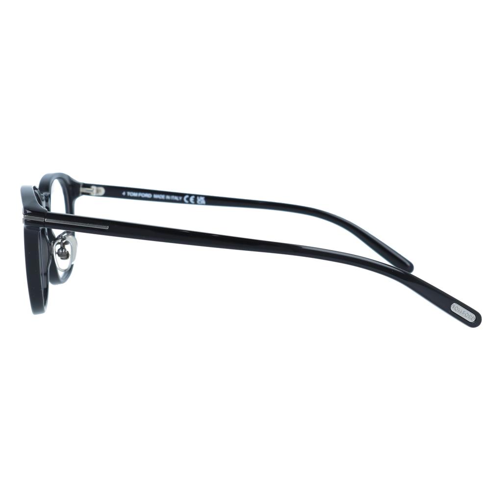 Tom Ford Noir Collection Eyeglass Asian Size Unisex for Men and Wellington-style Frames, Fit, FT5725-D-B-N 001, 48, Women.