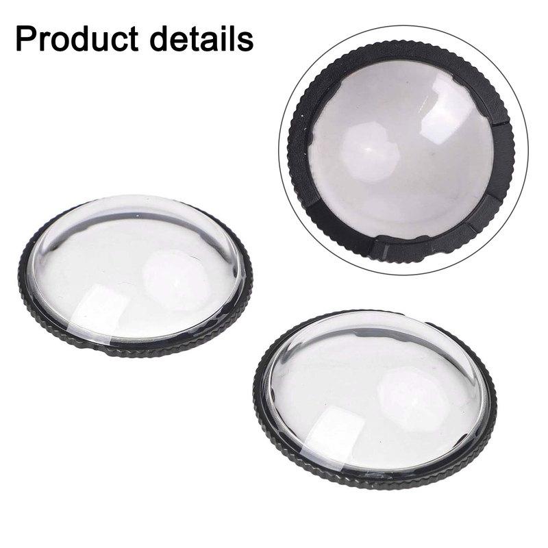2pcs Lens Guards PC Len Protective Mirror For Insta360 X5 Camera Cap Protector Cover Rotating Protective Sports Camera Accessory