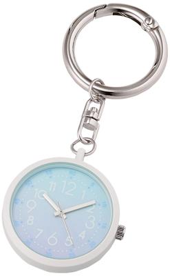 Карманные часы с карабином Repas Analog Gradient Dial Girls Silver [Fieldwork] KDS013-1
