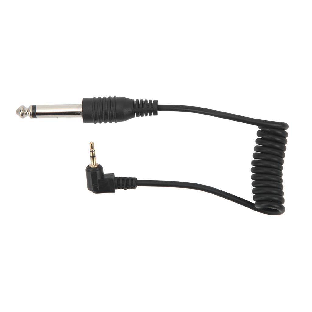 Universal Digital Camera Synchronization Cable Gold Plated 2.5mm to 6.35mm Male Cable for Speaker Guitar