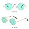 Цветные маленькие круглые солнцезащитные очки UV400 Защита Очки Модные круглые очки для женщин и мужчин