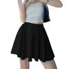 Straight Skirts with Safty Pants Ice Silk A-line Mini Skirt Sweet Pleated Skirts Women  Summer