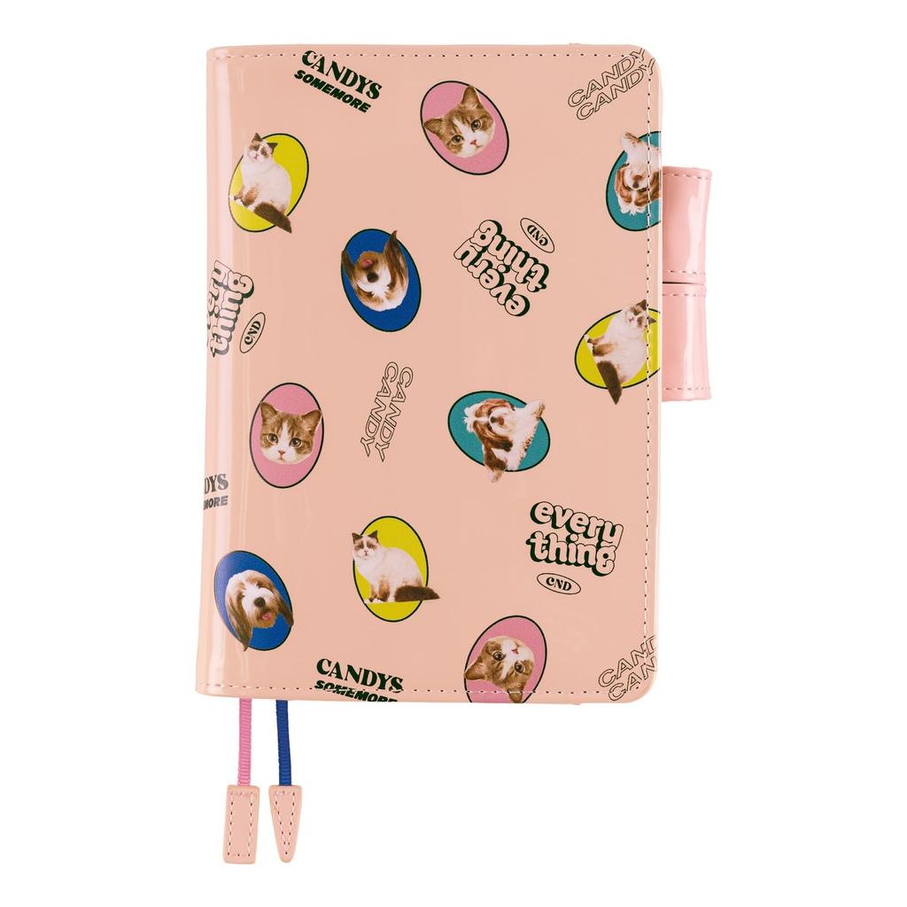 Обложка для ежедневника Hobonichi Techo Original Candy CAT RANDOM (A6) Стриптизер/СОБАКА & (розовый)