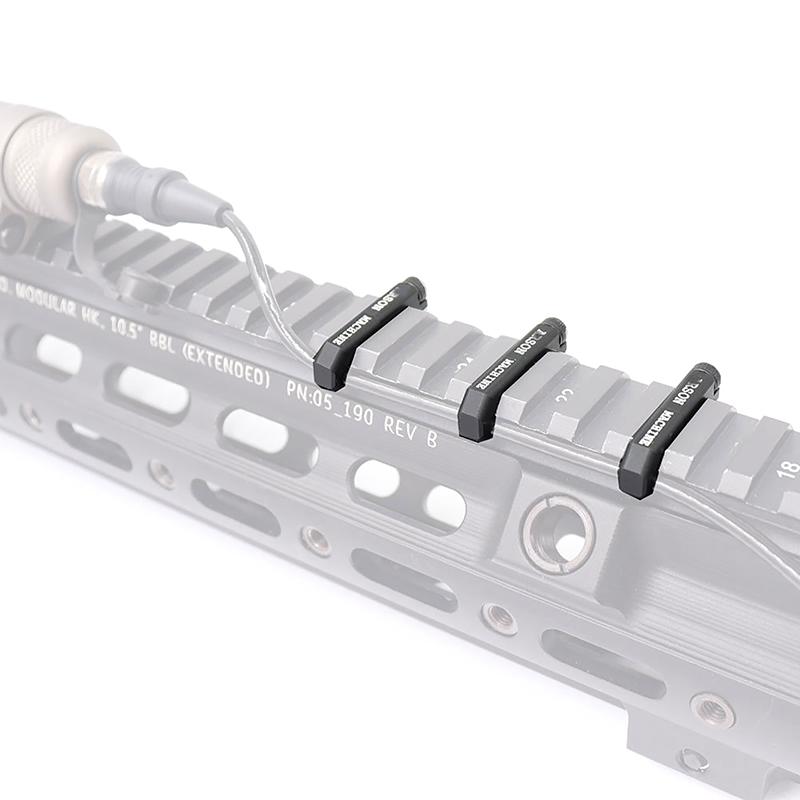 3 шт./компл. Система направляющих для проводов Крышка направляющей для прокладки кабелей Цевье с планкой Пикатинни Направляющая для проводов Хвостовая часть фиксированная