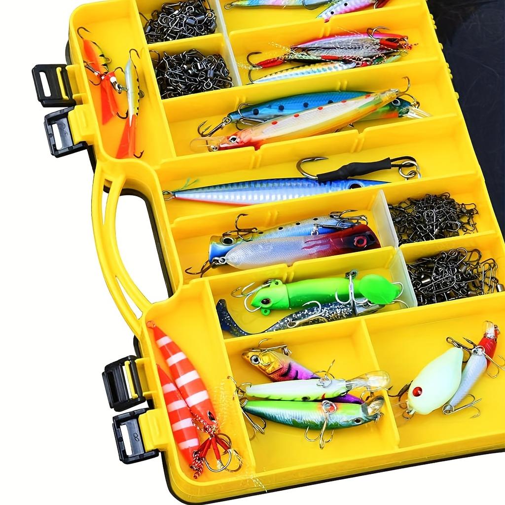 Ящик для инструментов для морской рыбалки, пластиковый большой ящик для аксессуаров, многосекционный, удобный ящик со вставками, кейс для хранения LUYA