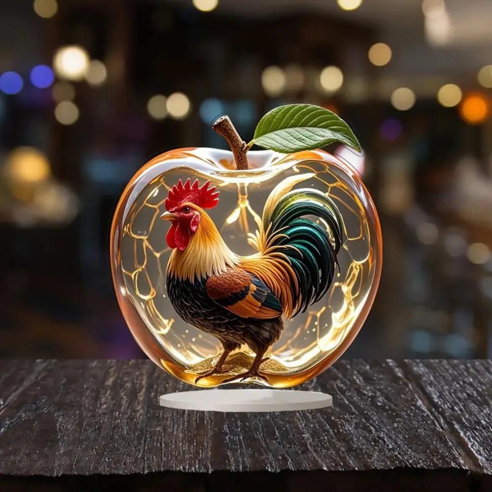 Акриловая 2D фигурка с узором «Пейзаж Apple» Декоративное украшение для дома Гостиной Прихожей Настольное украшение