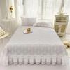 Корейские элегантные кружевные летние 3D охлаждающие покрывала для кровати Queen King, двойной массажный чехол на кровать, простыня с оборками и 2 наволочками