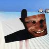 A-Aphex Twin Микрофибра С принтом Пляжное полотенце Альпинизм Йога Пляж Плавание Бег Впитывающее Мягкое полотенце