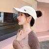 Summer New Style Breathable Hollow Top Baseball Cap for Women That Can Be Tied Into a High Ponytail To Show Off the Face, Small Sun Hat for Women