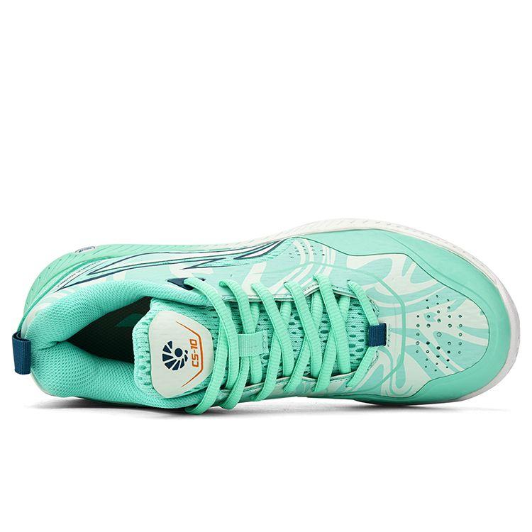 Li Ning Повседневные универсальные нескользящие износостойкие низкие кроссовки для бадминтона унисекс-обувь Ice-Green AYZT003-3