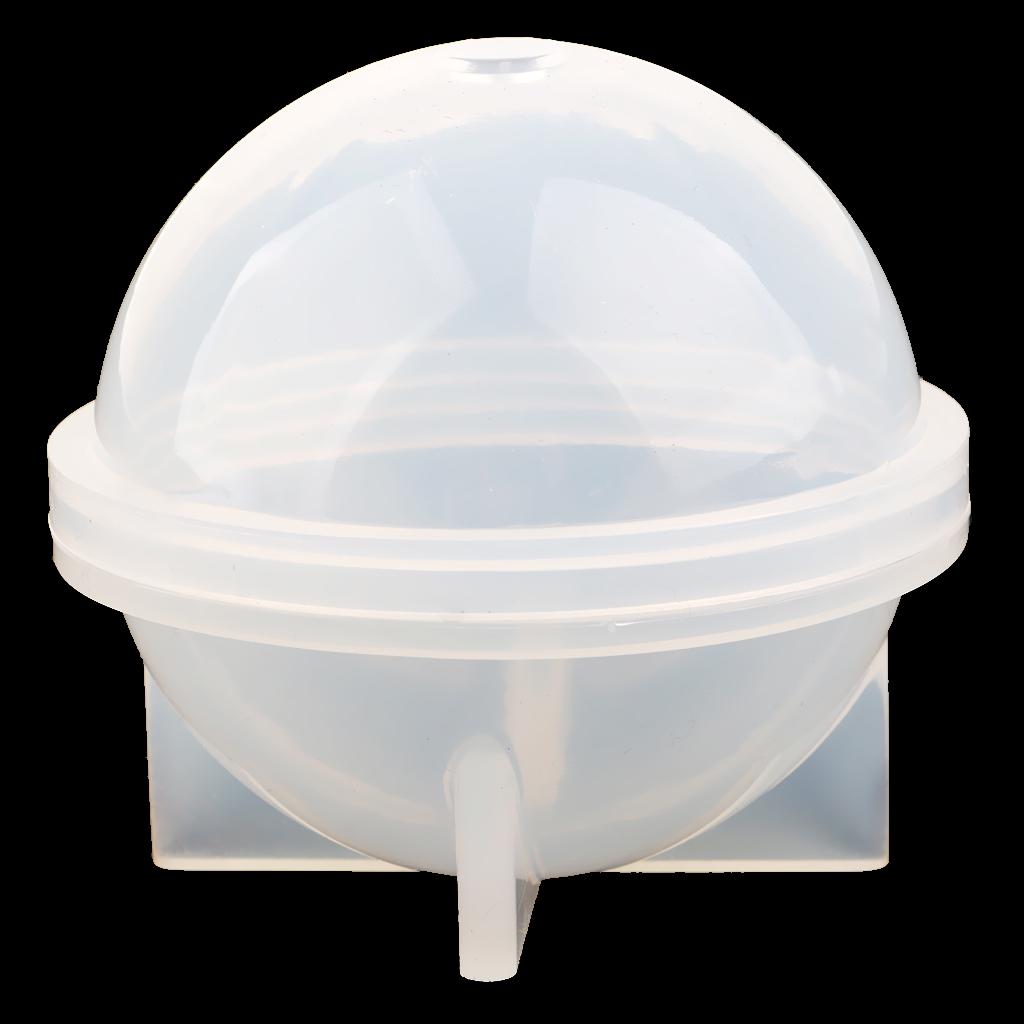 2 Pieces Sphere Ball Shape Silicone Mould for Resin Casting Craft 50mm 60mm