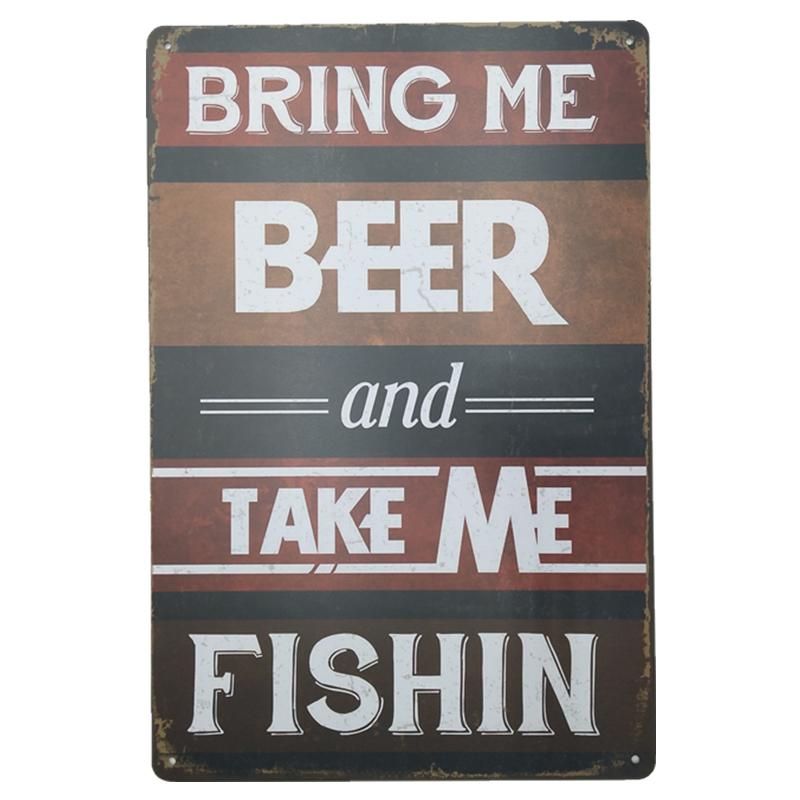 INEED Vintage Beer Metal Sign Poster Wall Decor Tin Sign Decorative Plate Iron Plaques Club Bar Home Man Cave Retro Decor