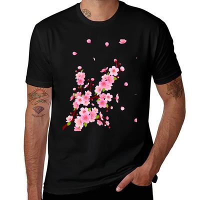 Sakura Cherry Blossom Japanese Sakura Tshirt Minimalist Graphic Tee Shirt