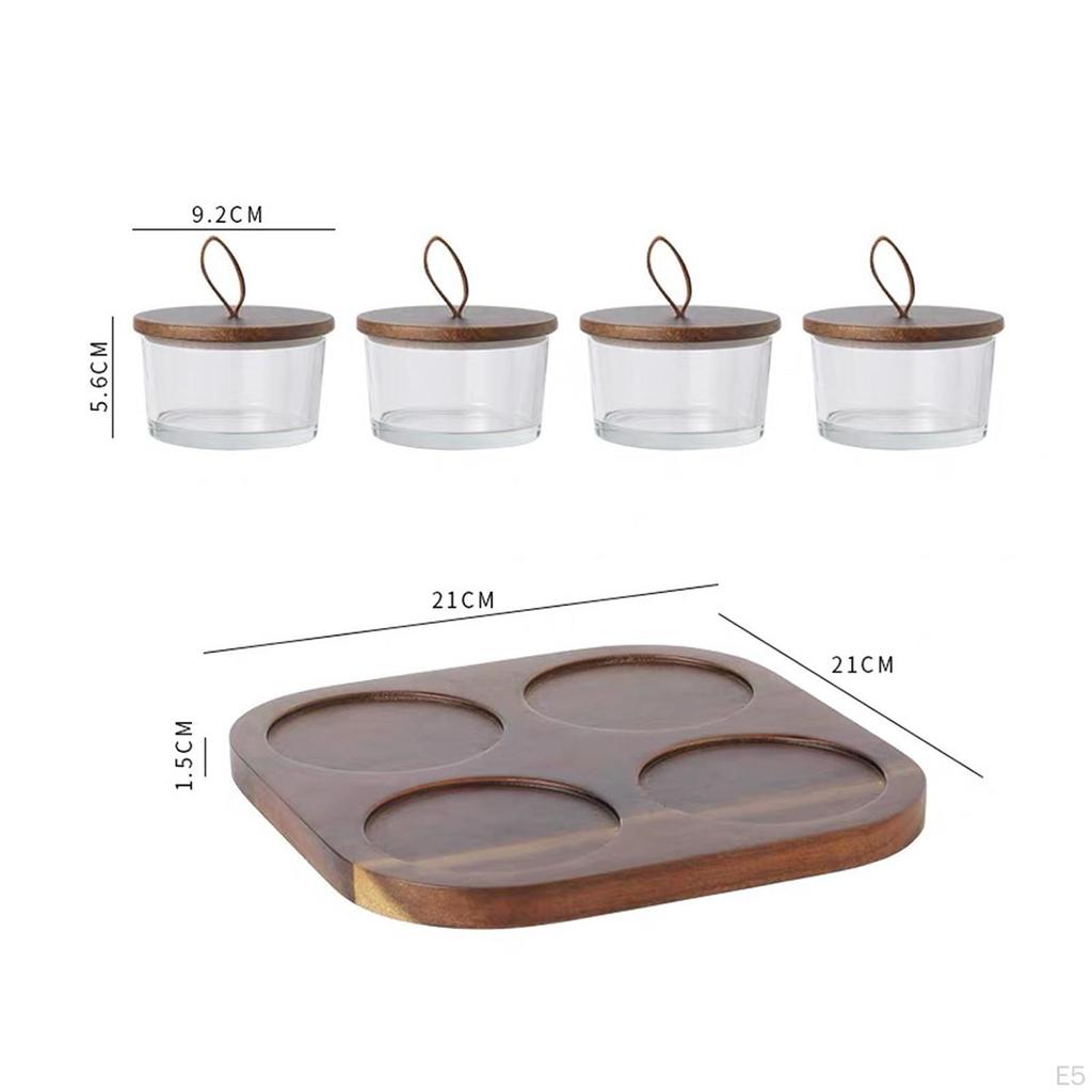 Элегантный стеклянный контейнер для хранения сухофруктов и орехов