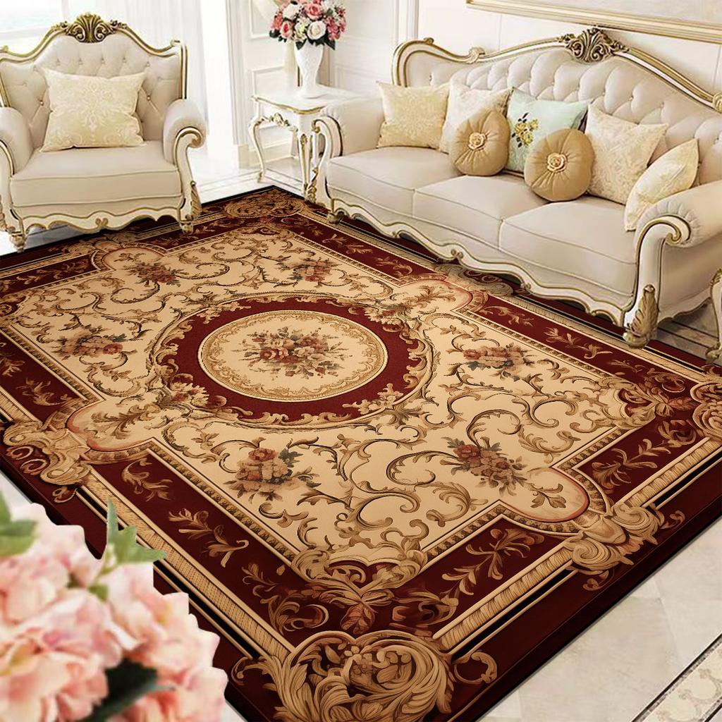 Ковер в европейском стиле для гостиной, мягкий роскошный коврик для спальни, прихожей, лаунжа, декоративный ковер большого размера, моющийся, нескользящий коврик для пола