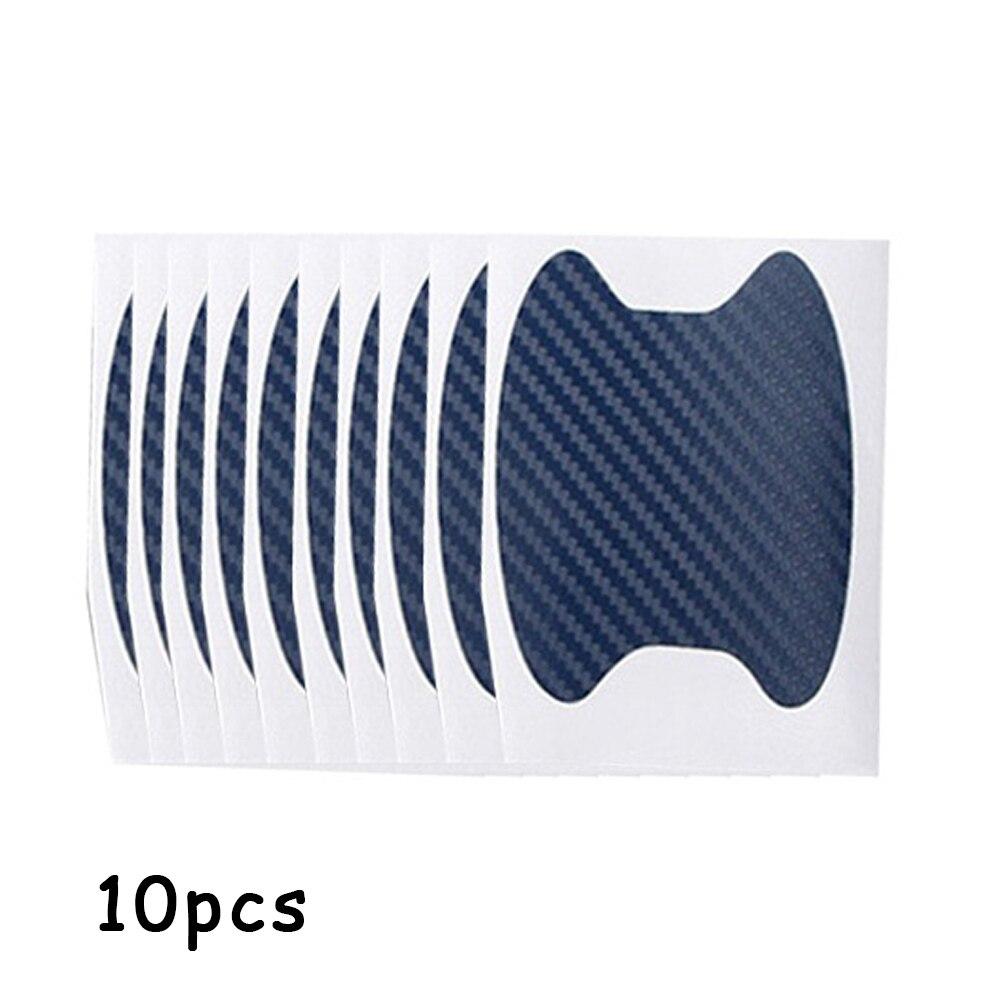 10pcs/Lot Universal Handle Sticker Car Door Handle Bumper Sticker Paper Protective Film Carbon Fiber Handle Wrist Bumper Sticker