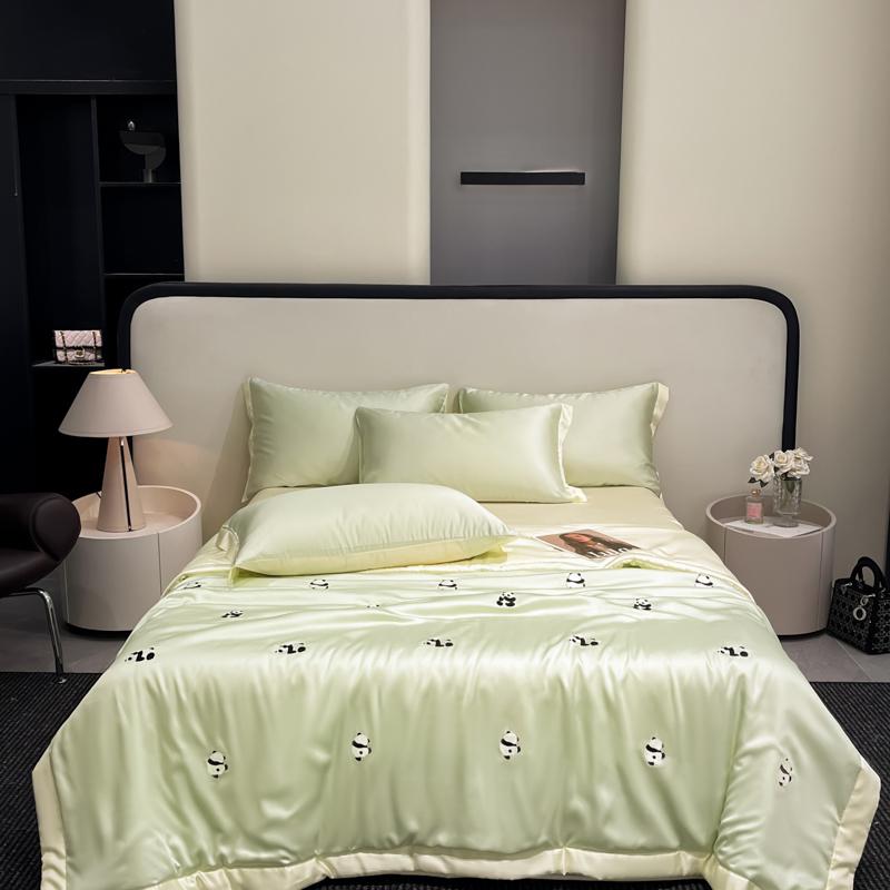 Летнее одеяло «Принцесса» Корейское Мягкое Выстиранный шелк Полная вышивка Тенсел Прохладное одеяло Женщине Девушке Для Летнего Одеяла Постельное белье