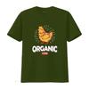 Mens ORGANIC FARM Vintage T Shirt Black vintage Washed Slightly Top For Everyday Wear Soft fashion graphic homme streetwear
