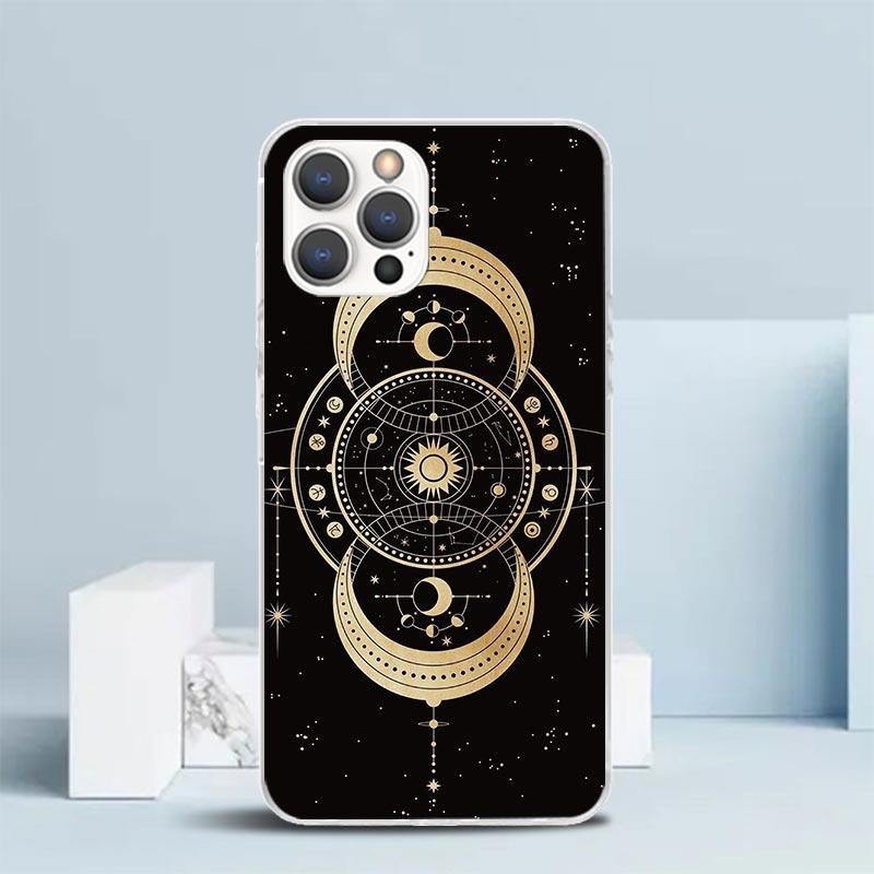 Чехол для телефона 'Тайна Луны Тотем Ведьмы' для IPhone 16 17 Air 16E 15 14 Plus 13 Mini 12 11 Pro Max 7 8 + SE 2020 Мягкая задняя крышка из ТПУ