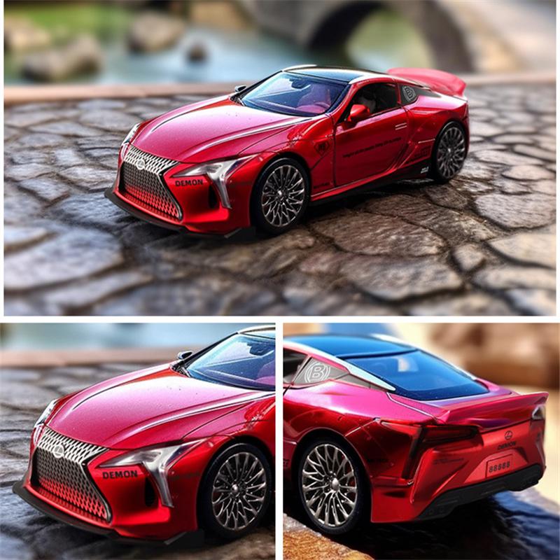 1/32 LEXUS LC500 литой спортивный автомобиль модель литой металлической гоночной машины модель автомобиля имитация звука и света коллекция детский подарок