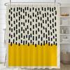 Bathroom Nordic Abstract Painting Shower Curtain Medieval Minimalist Art Polyester Fabric Shower Curtain 180 * 180Cm With Hooks