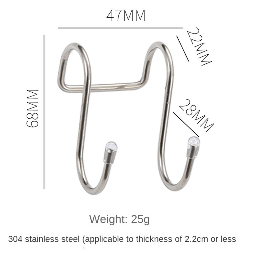 304 Stainless Steel Over The Door Drawer Cabinet Hook Over Door Hooks  Kitchen Bathroom Cabinet