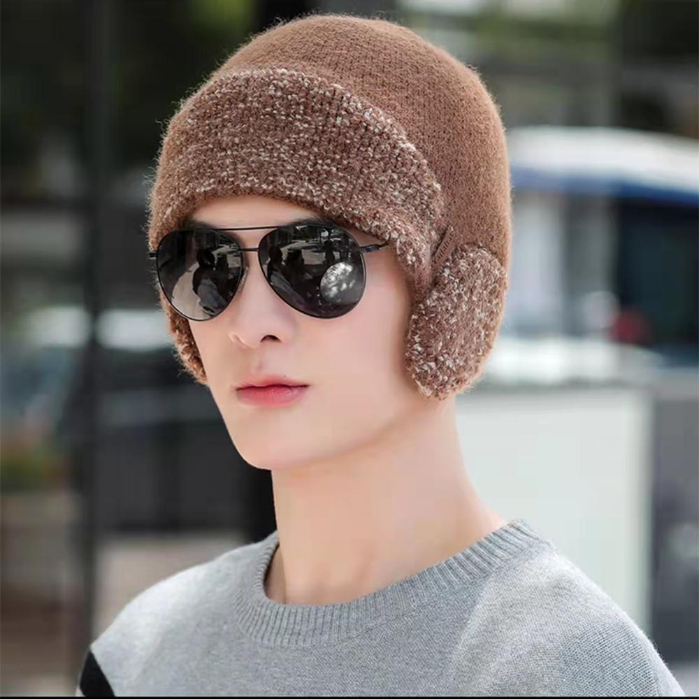 Новая зимняя вязаная шапка унисекс с защитой ушей, модная мягкая шапка-бини для мужчин и женщин, спортивная шапка-ушанка для спорта на открытом воздухе, классическая согревающая шапка