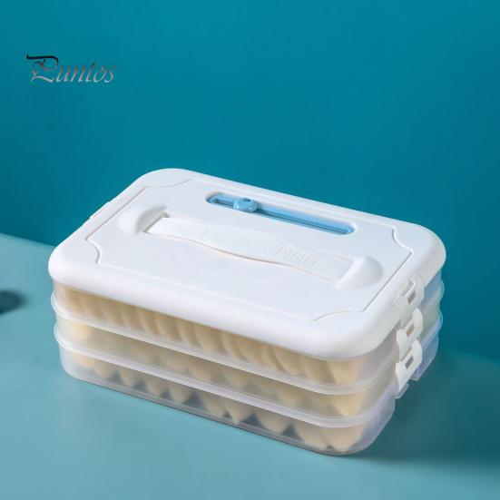 Dumpling Food Storage Box Food Grade BPA Free Large Capacity Multi-Layer Freezer Food Storage Container
