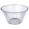 Set of 3 Ribbed Glass Bowls 11.5cm / 270ml
