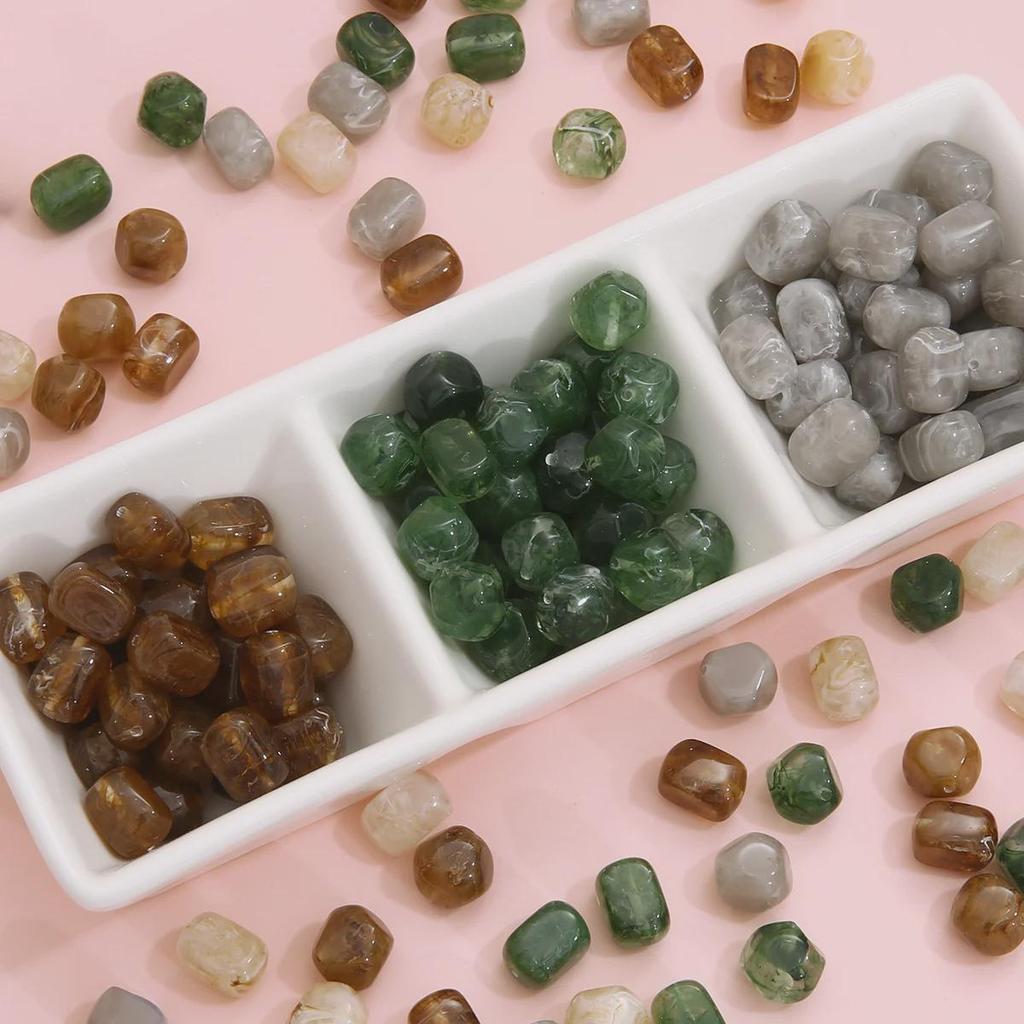 Круглые бусины Halo из искусственной смолы для самостоятельного изготовления ювелирных изделий