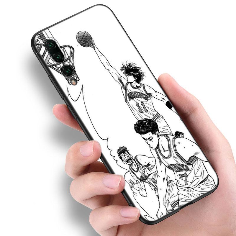Anime Slam Dunk Black Silicone Phone Case For Huawei P10 P20 P30 P40 Lite P50 P60 Art P50E P Smart Z 2018 2020 2021 Pro 2019