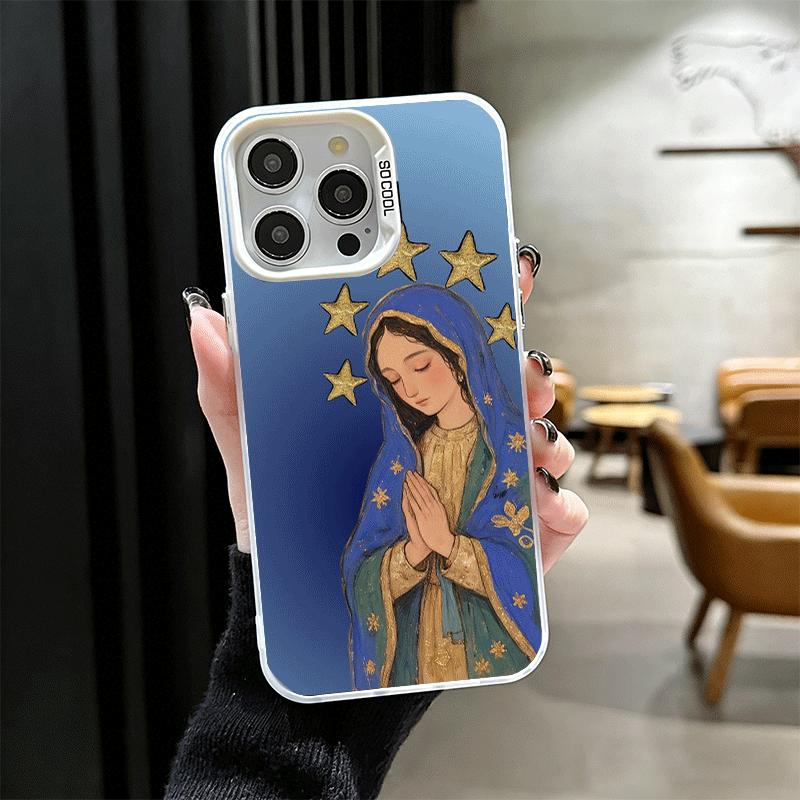Virgen Mary Virgin De Guadalupe Soft Phone Case for iPhone 15 16 17 Pro Max 17Air 16E 14 Plus 13 12 Mini Shockproof Cover Back S