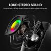 Home office computer speaker with microphone stereo 3.5mm AUX  RGB colorful light computer speaker suitable for desktop laptops