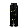 Женские удобные пижамные штаны с карманами на Хэллоуин и принтом на шнуровке, широкие брюки