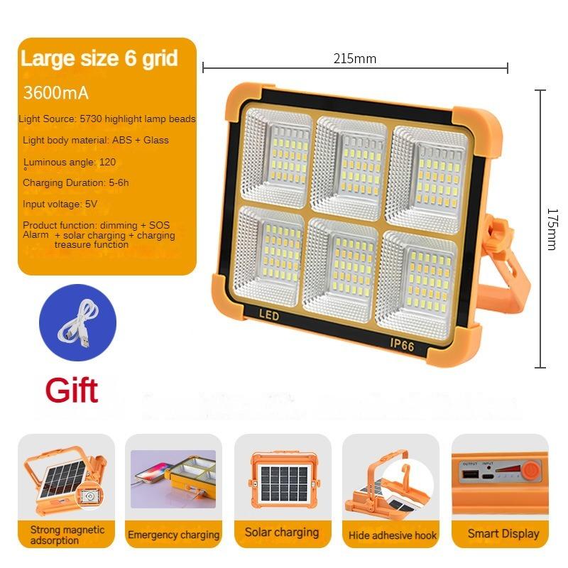 Camping Lantern 20000mAh High Solar Rechargeable LED Tent Light with Magnet Powerful Flashlight Power Bank Repair Emergency Lamp