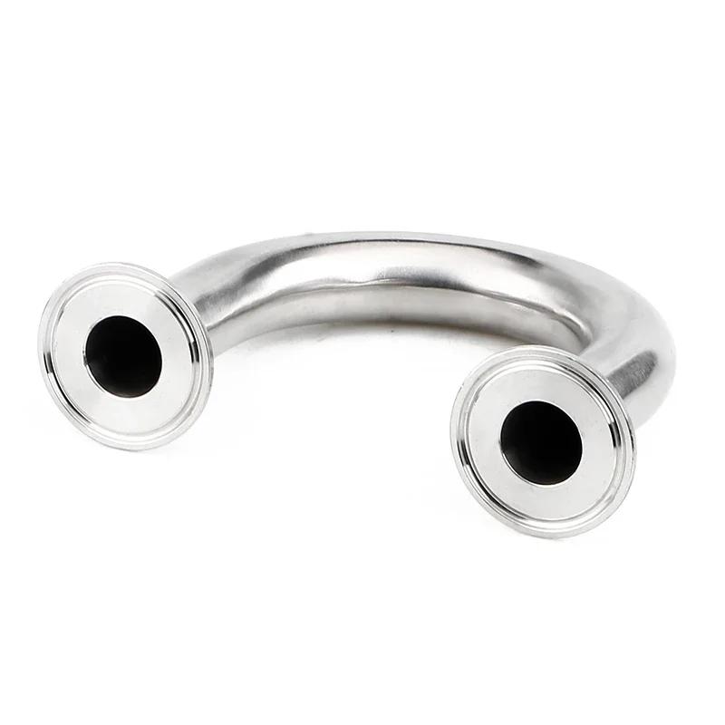 19 25 32 38 45 51 мм Наружный диаметр трубы x 1,5" 2" Зажим Tri Clamp Угольник 180 градусов Нержавеющая сталь 304 316 Санитарный фитинг для труб Домашнее пивоварение