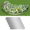 Lawn Edging - VIDAXL - 100 X 20 Cm - Galvanized Steel - Grey