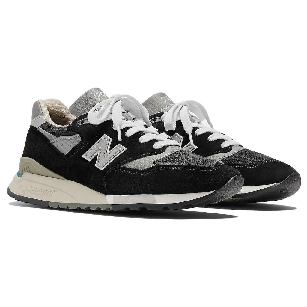 Новые New Balance 998 MiUSA Черный Серебристый