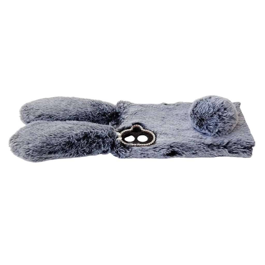 For Samsung Galaxy A07 4G Case Plush Cute Bunny Winter Fluffy TPU Phone Cover