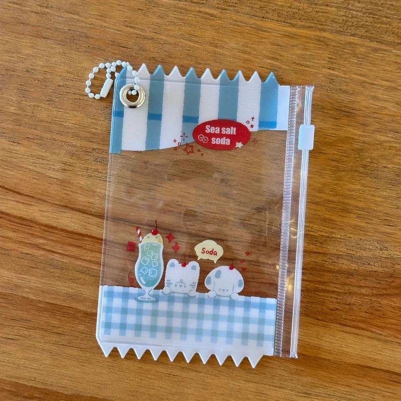 Kawaii Candy Bag PVC Photocard Frame Cute Strawberry Card Holder with Chain 3 Inch Kpop Photocard Display for Girls Wholesales