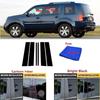 Для Honda Pilot 2009-2015 углеродное волокно черный автомобиль окно дверь колонна BC стойка крышка отделка зеркальный эффект ПК