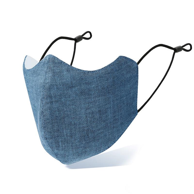 3D трехслойная хлопковая маска: Защита уголков глаз и тепло на осень/зиму