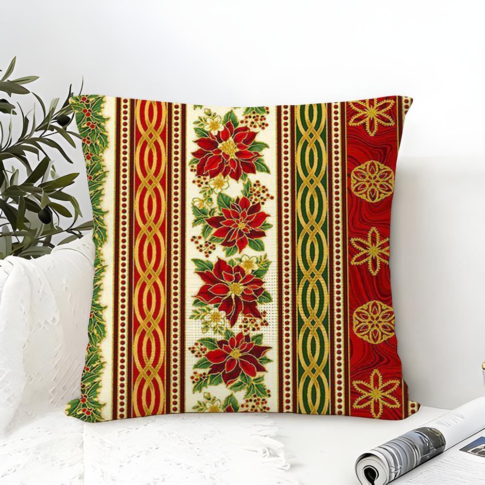Snowflakeshaped treelike striped pattern Pillow Case linen pillow case sofa home decor cushion cover cushion cove