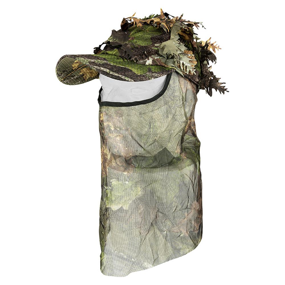 Jack Pyke Unisex Adult LLCS Oak Leaf Camo Baseball Cap with Veil
