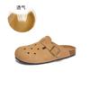Leather Bag Head Slippers Women's 2025 Summer New Fashion Flat Bottom Half Mop Casual Versatile Sandals Wear Women's Shoes Tide